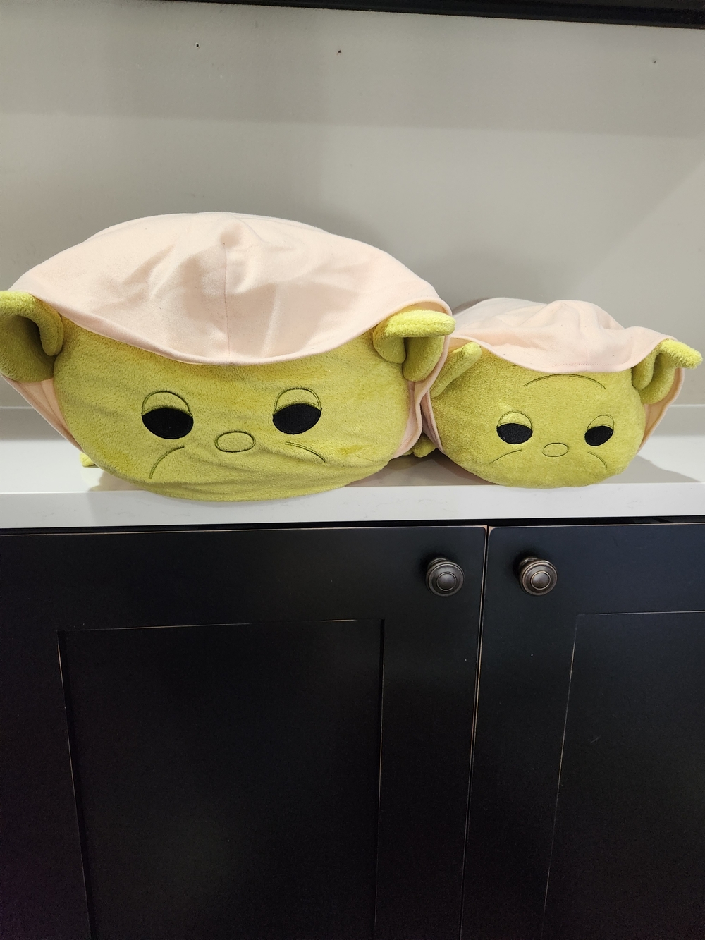 Disney Star Wars Tsum Tsum 16" Stuffed Yoda and 12" Baby Yoda New With Tags